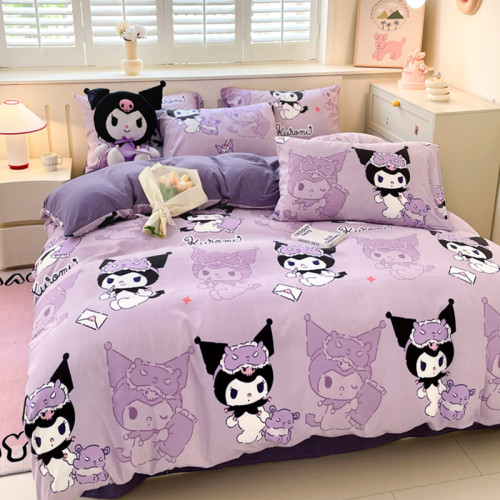 2025新款純棉床上四件套全棉兒童可愛床品學生宿捨被套床單三件套