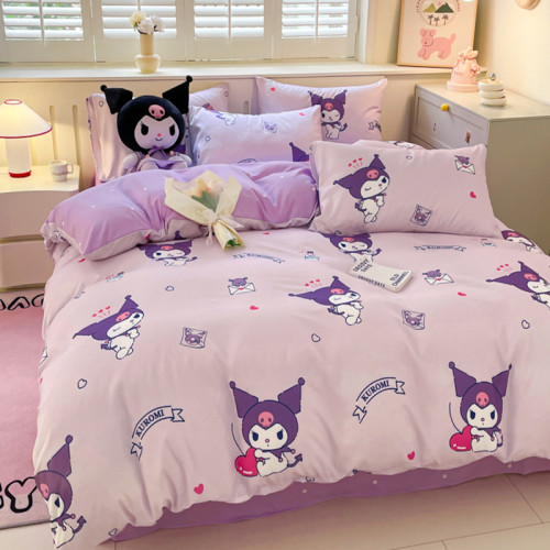 2025新款純棉床上四件套全棉兒童可愛床品學生宿捨被套床單三件套