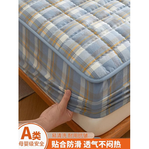 新疆棉床包純棉a類床墊保護罩單件床套罩夾棉床罩可機洗床墊套罩