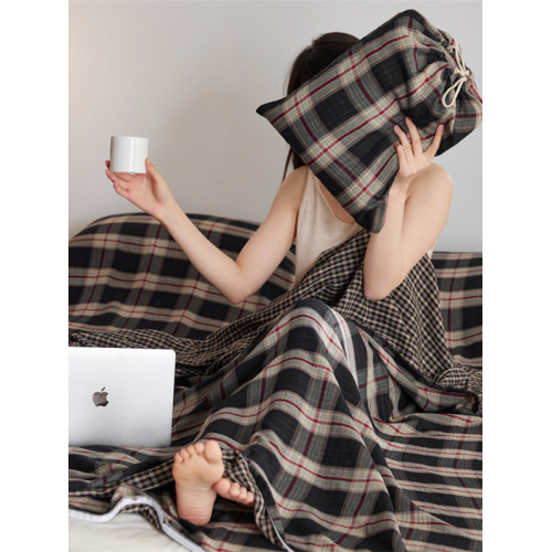 全棉四季旅行睡袋被套A類級別母嬰純棉雙層紗隔髒防髒裸睡床罩單