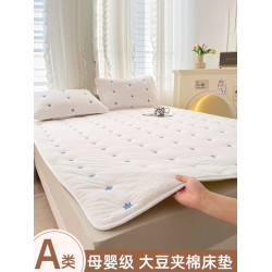 大豆夾棉床墊軟墊家用臥室薄款褥子墊被單人床褥墊鋪底保護防滑墊