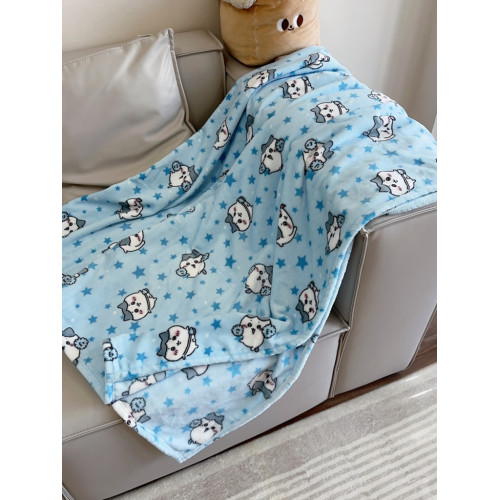 Chiikawa被子烏薩奇法蘭絨學生保暖被子床單午睡蓋毯吉伊卡哇毛毯