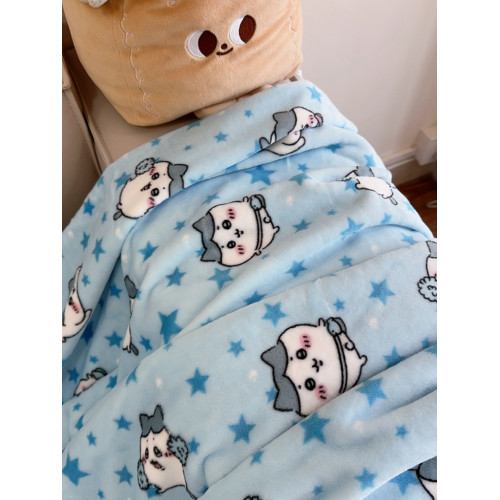 Chiikawa被子烏薩奇法蘭絨學生保暖被子床單午睡蓋毯吉伊卡哇毛毯