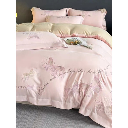 出口輕奢四件套高級純棉全棉裸睡柔軟被套歐式床包床單款床上用品 出口輕奢四件套高級純棉全棉裸睡柔軟被套歐式床包床單款床上用品