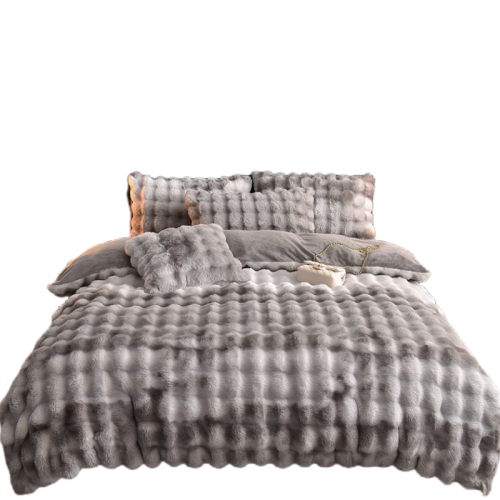 冬季新款牛奶絨床上四件套被套加絨加厚保暖珊瑚絨床單法蘭絨床品