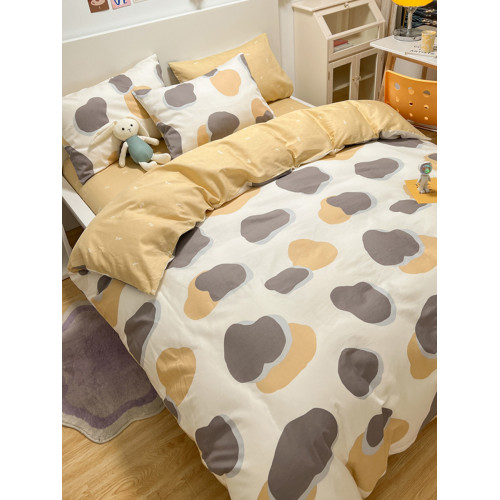 ins真純棉四件套100全棉雙人被套床單床上學生宿捨純棉三件套四季