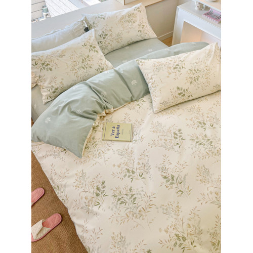 ins真純棉四件套100全棉雙人被套床單床上學生宿捨純棉三件套四季