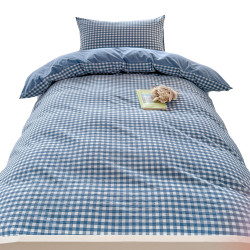 無印風水洗棉床上三件套學生宿捨寢室非純棉床單被套墊被褥六件套