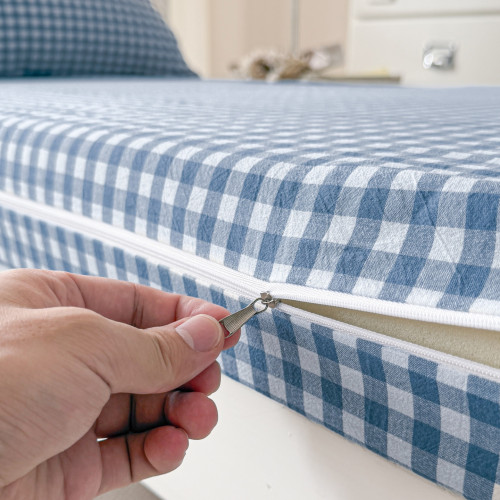 無印風水洗棉床上三件套學生宿捨寢室非純棉床單被套墊被褥六件套