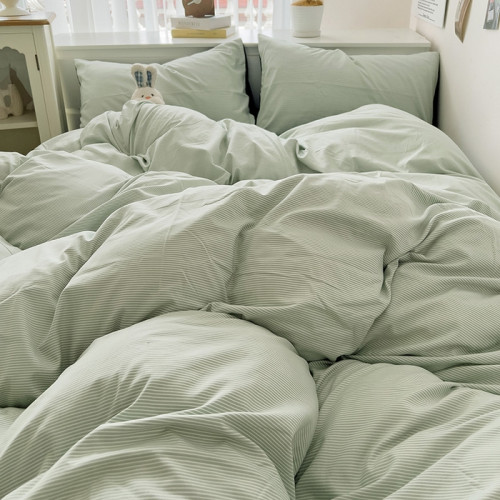 A類四件套新款加厚被套床單被罩床上用品清新碎花學生宿捨三件套4