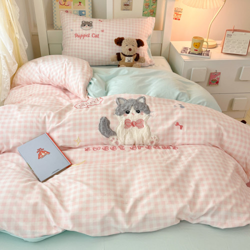 學生宿捨單人床上三件套寢室被套被子套裝四六件套床褥全套一整套