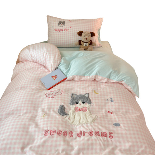 學生宿捨單人床上三件套寢室被套被子套裝四六件套床褥全套一整套