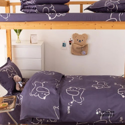 住宿床上用品三六件套大學生宿捨單人被褥床單全套拎包入住加厚款