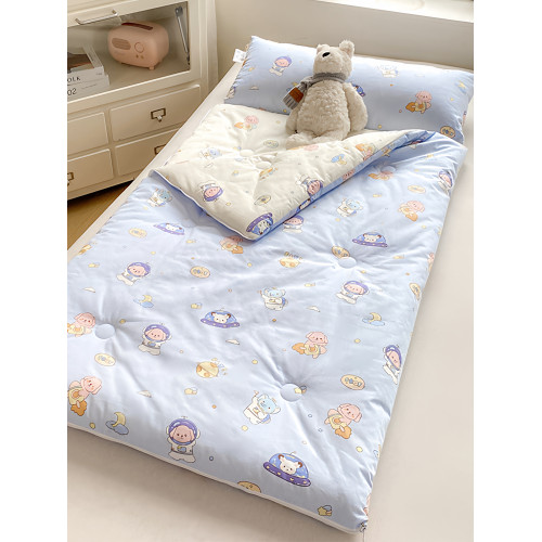 A類全棉卡通兒童學生睡袋純棉嬰兒被兩用寶寶春秋午休防踢被神器