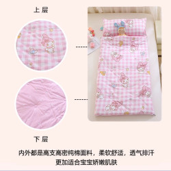 美樂蒂午睡防踢被兒童睡袋秋冬純棉中大童幼兒園防踢被子神器四季