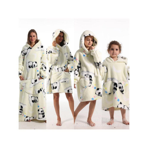 新款禦寒服家居睡衣懶人電視毯法蘭絨加大加厚羊羔絨卡通禦寒服跨 新款禦寒服家居睡衣懶人電視毯法蘭絨加大加厚羊羔絨卡通禦寒服跨