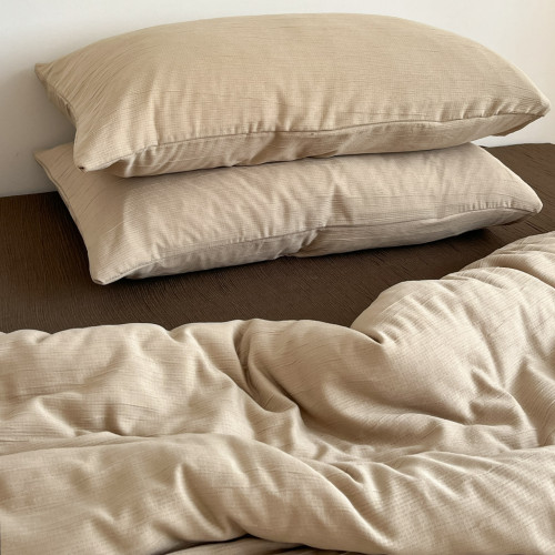 新款雙層紗四件套高級感親膚被套床單被罩床包柔軟學生宿捨三件套