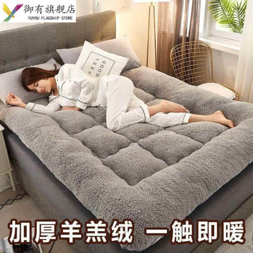 床墊四季加厚保暖榻榻米1.5m墊子1.8m宿捨單雙人軟墊被羊羔絨褥子