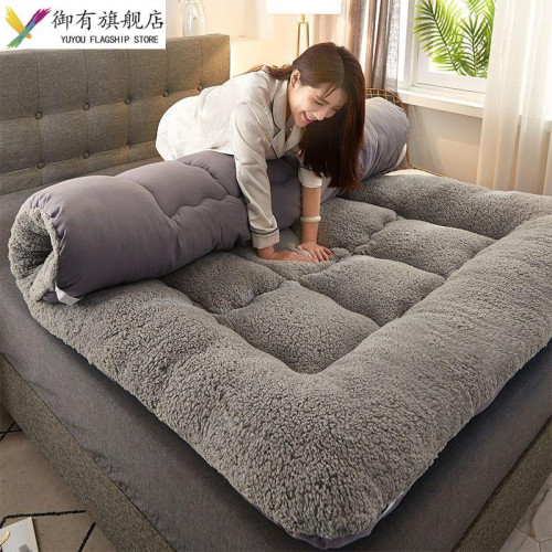 床墊四季加厚保暖榻榻米1.5m墊子1.8m宿捨單雙人軟墊被羊羔絨褥子