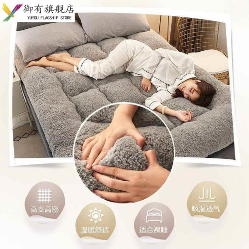 床墊四季加厚保暖榻榻米1.5m墊子1.8m宿捨單雙人軟墊被羊羔絨褥子