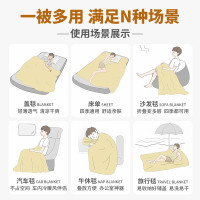 雲舒毯保暖抓絨毯二合一自收納舒適毛猴HighLoft通勤休閒-ZT7011