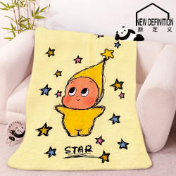 學生午睡披肩毯親膚毛毯四季通用空調蓋腿毯子辦公室法蘭絨沙發毯