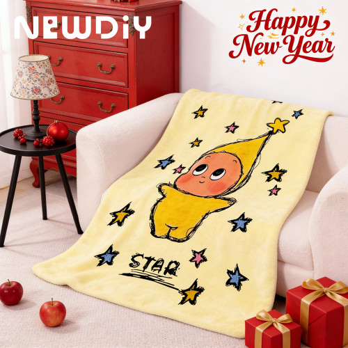 學生午睡披肩毯親膚毛毯四季通用空調蓋腿毯子辦公室法蘭絨沙發毯