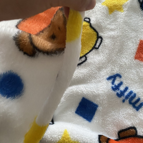 日單可愛米菲兔卡通兔法蘭絨毛毯蓋毯可鋪可蓋溫暖舒適辦公室毯子