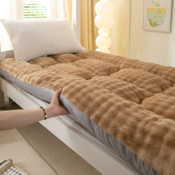 加厚保暖牛奶絨床墊軟墊家用學生宿捨被褥子床褥加絨墊被柔軟冬季