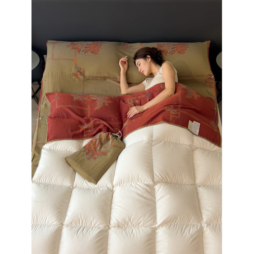 旅行賓館被套睡袋A類級別母嬰色織純棉雙層紗隔髒防髒裸睡床罩單 旅行賓館被套睡袋A類級別母嬰色織純棉雙層紗隔髒防髒裸睡床罩單