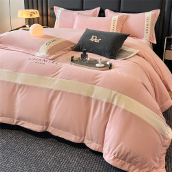 A類母嬰級嬰兒絨刺綉四件套冬季加厚保暖寶寶絨牛奶絨床包單被套