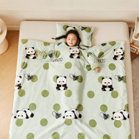 兒童睡袋寶寶睡覺防踢被子神器嬰兒棉被秋冬季小孩牛奶絨大童冬被