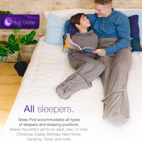 家居服鯊魚睡袋親子舒適休閒家居移動睡衣艙旅行艙加厚保暖防著涼