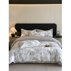 香港尺寸秋冬純棉磨毛加厚床包套裝2/3/4/5/6尺半印花歐美田園風