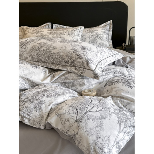 香港尺寸秋冬純棉磨毛加厚床包套裝2/3/4/5/6尺半印花歐美田園風