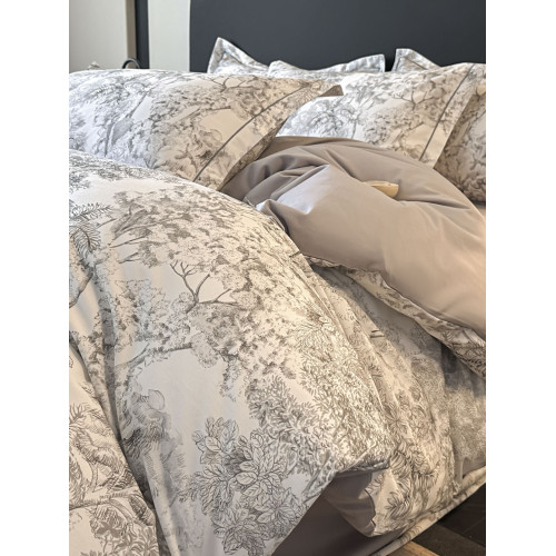 香港尺寸秋冬純棉磨毛加厚床包套裝2/3/4/5/6尺半印花歐美田園風