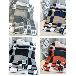 【高版本】3斤! H字母毛毯羊絨披肩蓋毯小時代h毯子羊毛毯沙發毯h