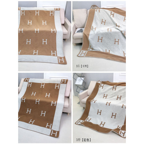 【高版本】3斤! H字母毛毯羊絨披肩蓋毯小時代h毯子羊毛毯沙發毯h