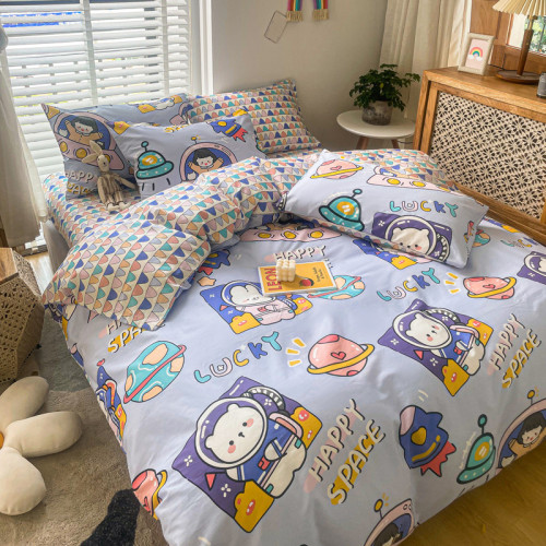 兒童純棉四件套全棉夏季卡通小汽車男孩100宿捨1.2被套床包床品三 兒童純棉四件套全棉夏季卡通小汽車男孩100宿捨1.2被套床包床品三
