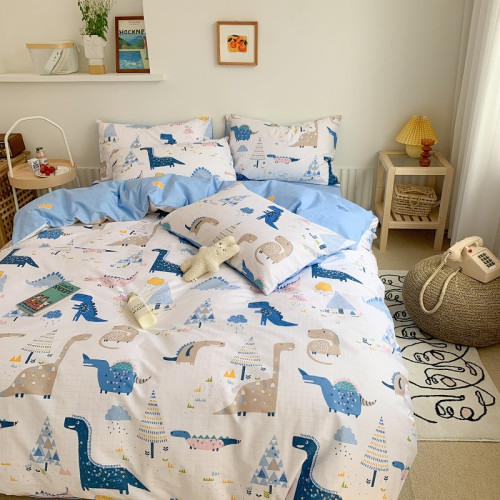 兒童純棉四件套全棉夏季卡通小汽車男孩100宿捨1.2被套床包床品三 兒童純棉四件套全棉夏季卡通小汽車男孩100宿捨1.2被套床包床品三