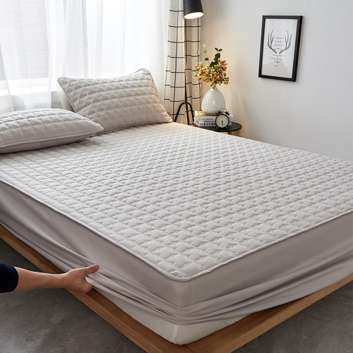 純棉床包單件夾棉加厚蓆夢思床墊保護罩防滑固定床套床罩乳膠墊套