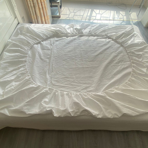 加厚蜂巢純棉床包單件全棉防滑透氣華夫格蓆夢思床墊套