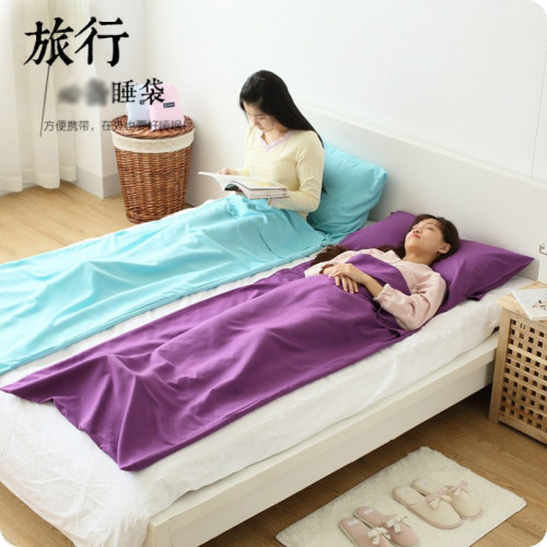 戶外旅行睡袋夏天薄款酒店賓館可攜式成人單雙人純棉床單隔髒睡袋