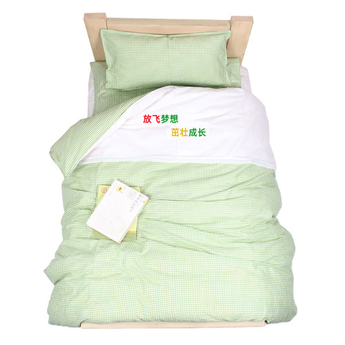 幼兒園被子純棉三件套含棉花內膽芯寶寶兒童入園午托卡通被褥床品