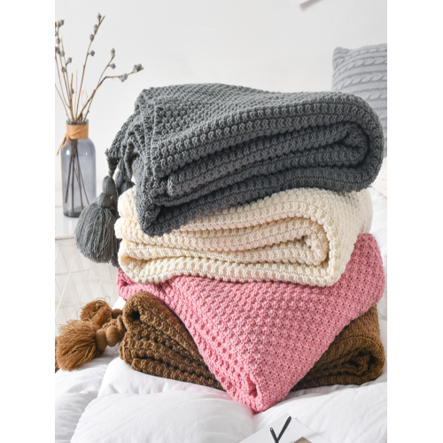 沙發毯子裝飾毯子辦公室午睡蓋毯針織毛線小毛毯拍照背景布床尾巾