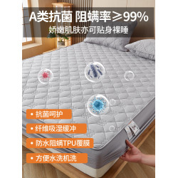 A類防水隔尿床包單件蓆夢思床墊保護套床罩夾棉四季厚全包防塵罩