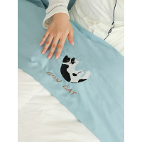 原創可愛新疆長絨棉睡袋旅行酒店隔髒純棉床單被套四件套出差可攜式