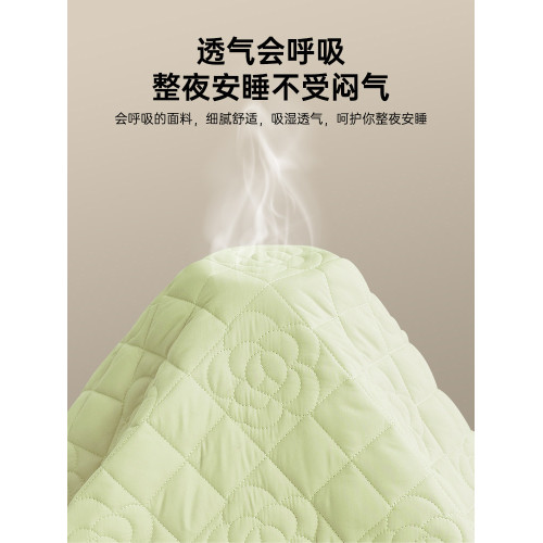 A類防水隔尿床包單件夾棉加厚床罩蓆夢思床墊保護罩防塵床套床單3