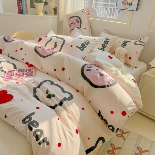 新款四件套床單床包款被罩非純棉全棉學生床品單人宿捨被套三件套