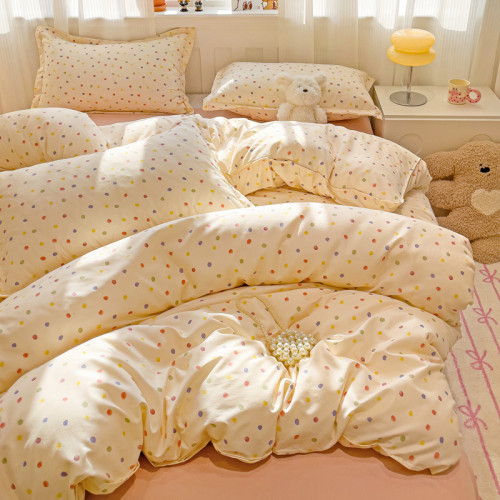 新款四件套床單床包款被罩非純棉全棉學生床品單人宿捨被套三件套